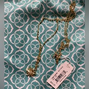 Kendra Scott starburst necklace gold